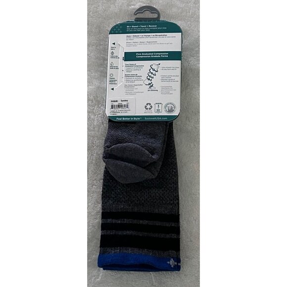 Sockwell Mens Speedway Firm Graduated Compression Socks M-L 20-30mmHg - Picture 3 of 4